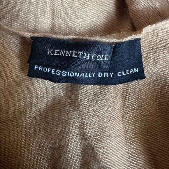 💥KENNETH COLE Cashmere Silk Fringe Tassel Scarf Women’s One Size Camel Tan color - Picture 8 of 11